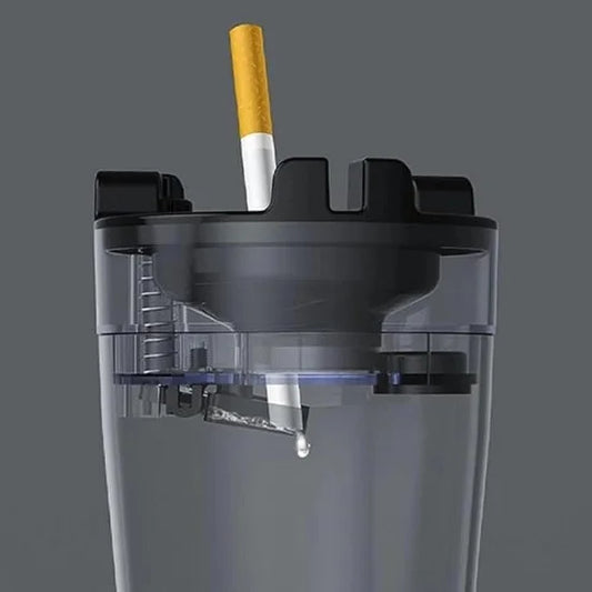 FIZZI SHOP smell-proof ashtray with water tank, designed for odor control and discreet disposal of cigarette butts.