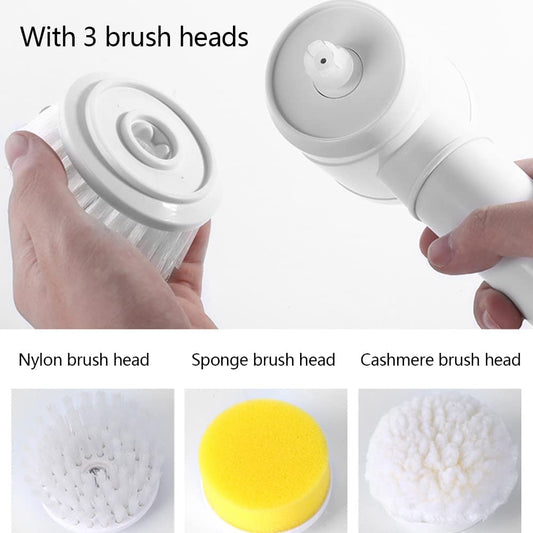 FIZZI SHOP 5-in-1 USB Magic Brush with multiple cleaning heads for versatile electronic device cleaning.