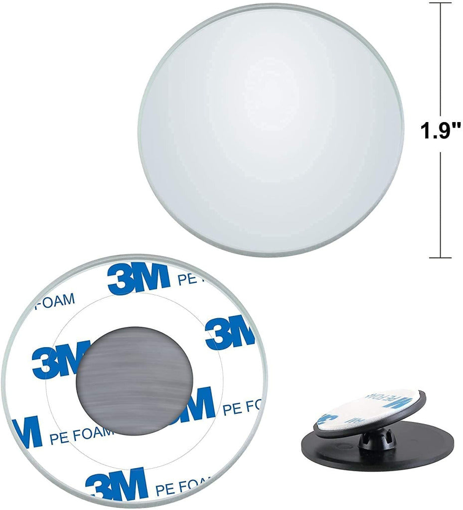 FIZZI SHOP JK SIDHU car blind spot mirror attached to vehicle side mirror for improved visibility and safety.