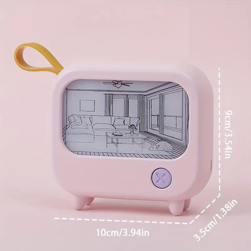 FIZZI SHOP Sunset Night Light TV with vibrant sunset scene display on a modern LED night light.