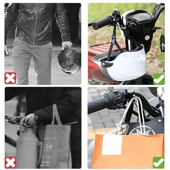 FIZZI SHOP bike helmet lock securing helmet with key lock system, durable metal construction for bike safety accessories