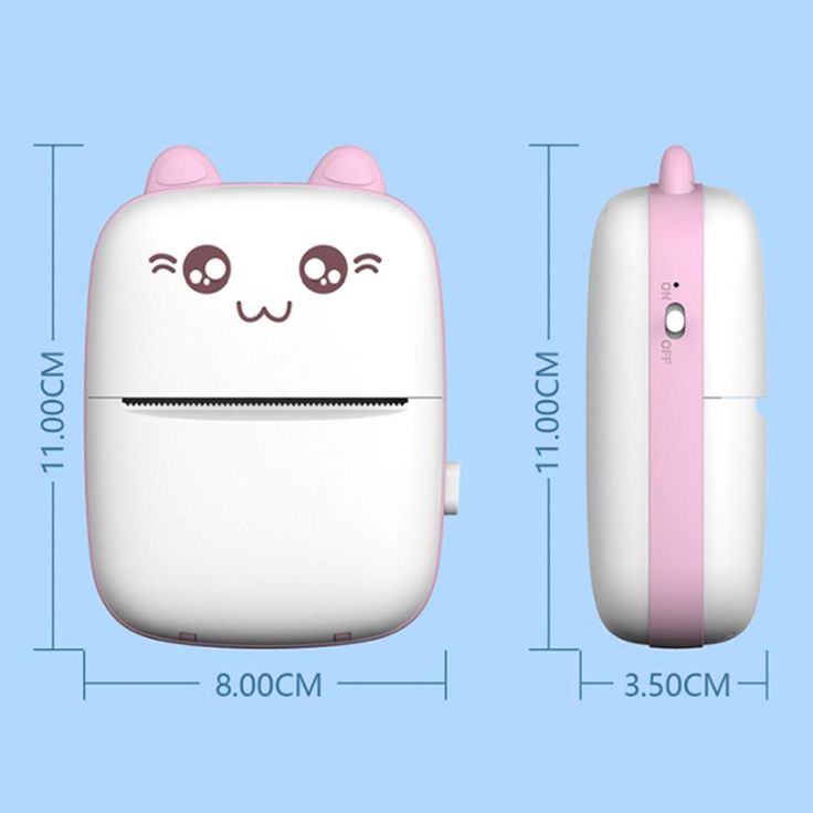 Rechargeable mini Bluetooth thermal printer by FIZZI SHOP with compact design and wireless connectivity for mobile printing needs.