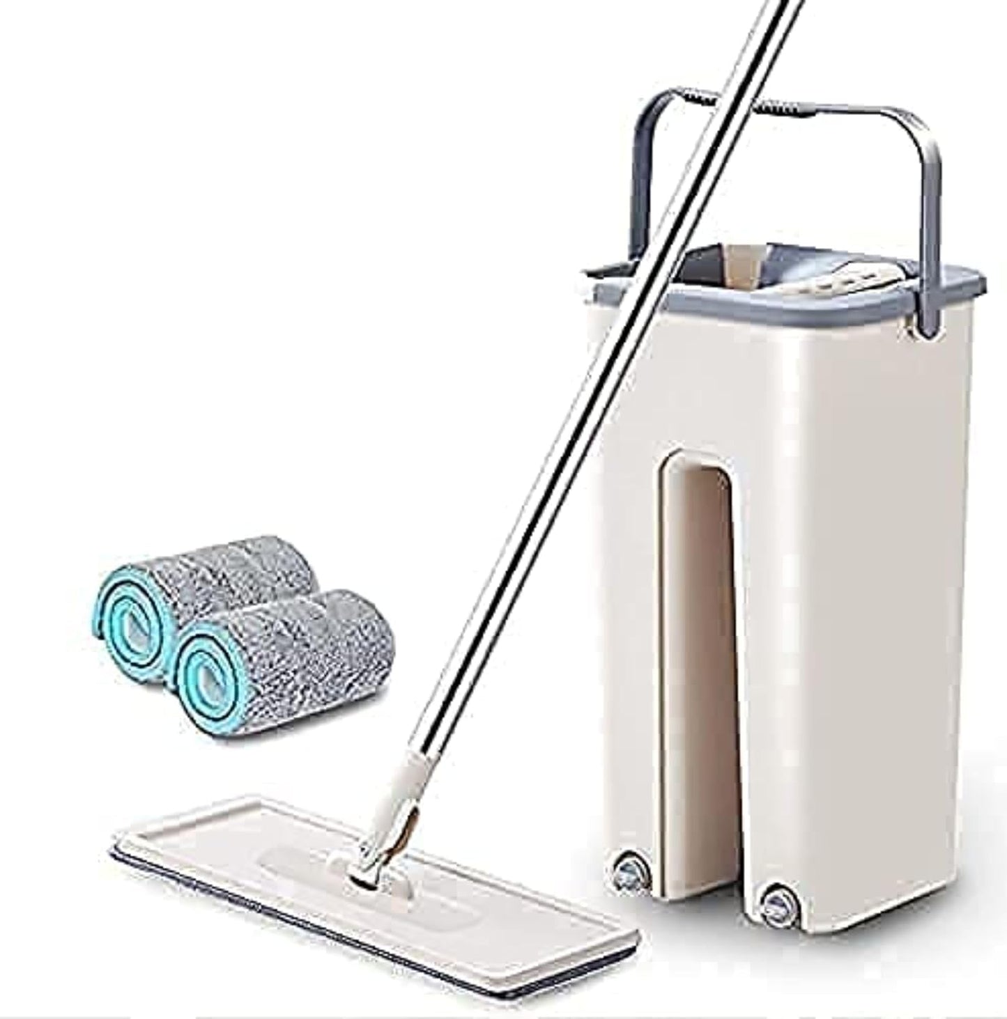 Multicolor FIZZI SHOP Seasons Bucket Mop Set for floor cleaning, featuring a bucket and mop with colorful design.