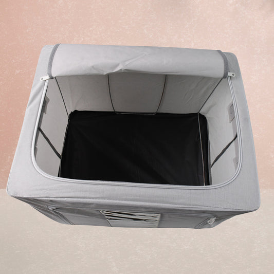 Wukusy storage box with lid and transparent window, 50x40 cm, made of durable plastic, ideal for organizing household items