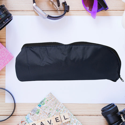 Wukusy reusable washable office pouch for pens, pencils, and stationery, ideal for travel and organization.