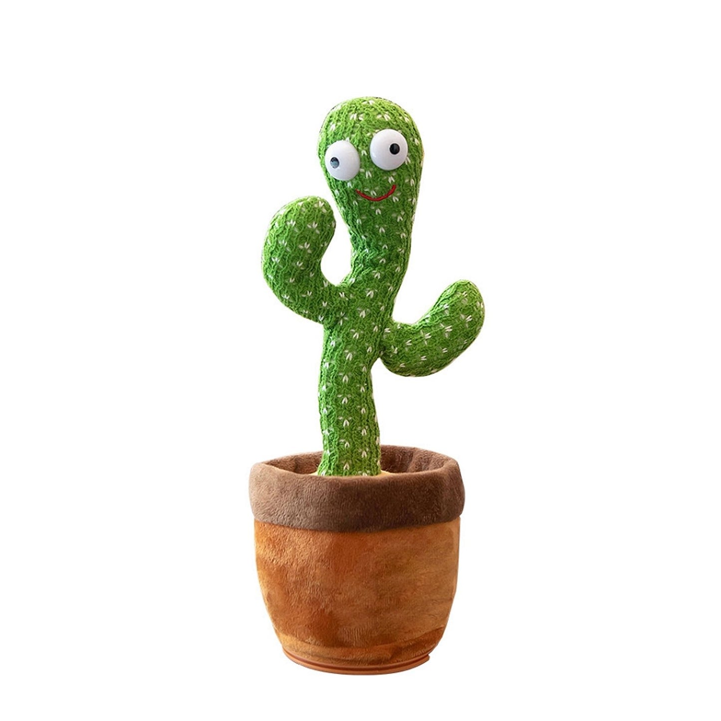 Colorful Dancing Cactus Toy from Wukusy, soft plush toy with moving parts for kids' play and entertainment.