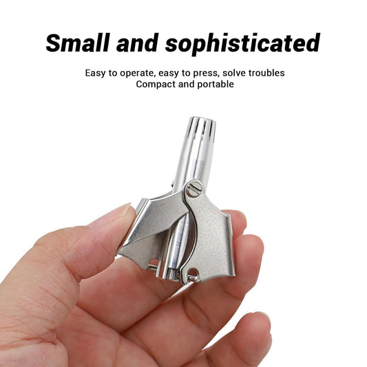 Wukusy stainless steel painless nose hair remover tool for safe, gentle nasal hair trimming in a sleek design.