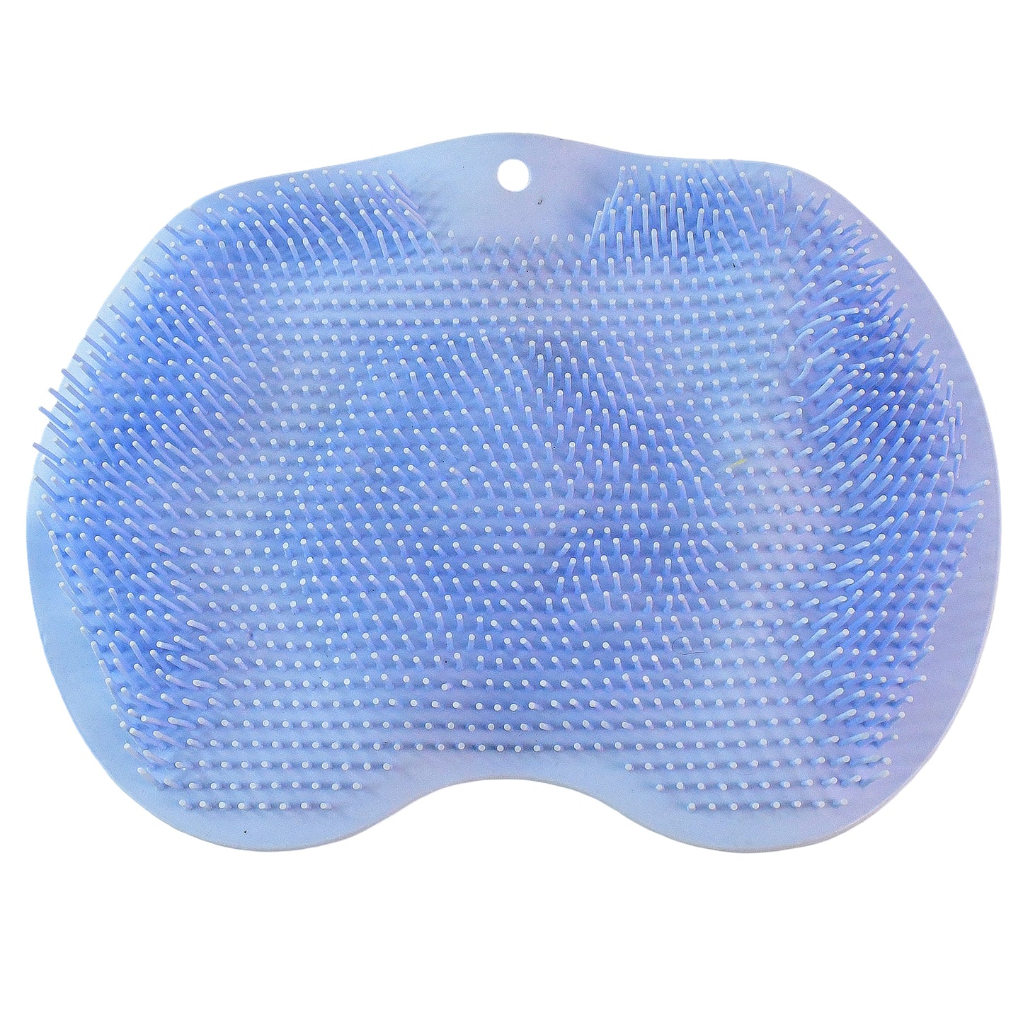 Wukusy silicone bath massage cushion with suction cups, foot scrubber brush, exfoliating pad, anti-slip bath mat for foot care.