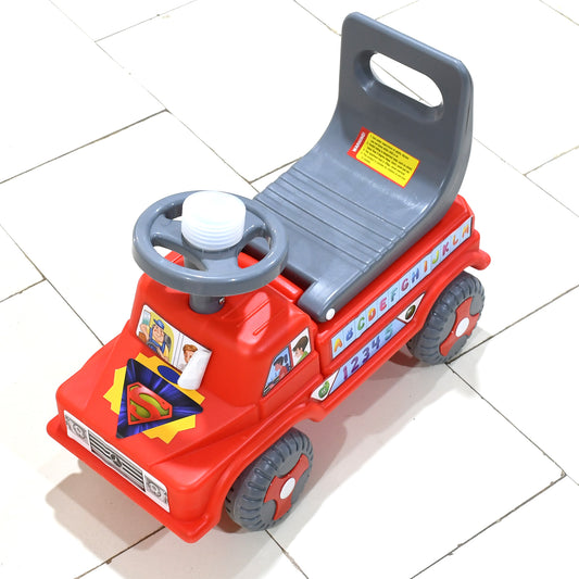 Wukusy kids baby ride-on push car with backrest, musical horn, suitable for toddlers, boys and girls, toy vehicle for children.
