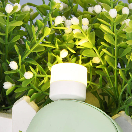 Wukusy small yellow USB bulb used for room lighting, suitable for official spaces, shown with connected USB plug.