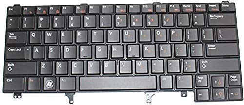 Black Dell Latitude E6440 laptop internal keyboard with black keys, designed for seamless typing and compatibility.