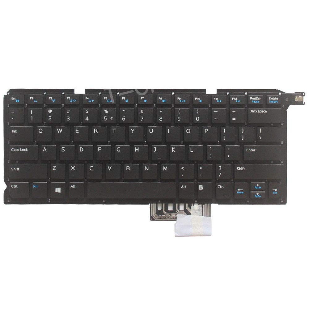 Black Dell Vostro 5470 laptop internal keyboard with black keys and layout, branded by Seasons, shown in the image.