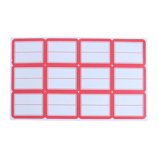 Wukusy writable label stickers on 50 sheets, featuring blank adhesive labels for organizing and labeling tasks.