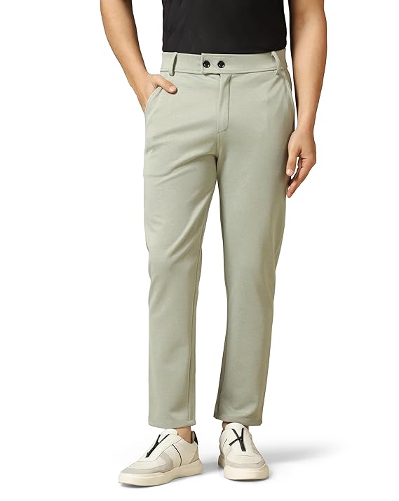 Men's casual pista pants by Seasons, featuring a relaxed fit and comfortable fabric, shown in a front view.
