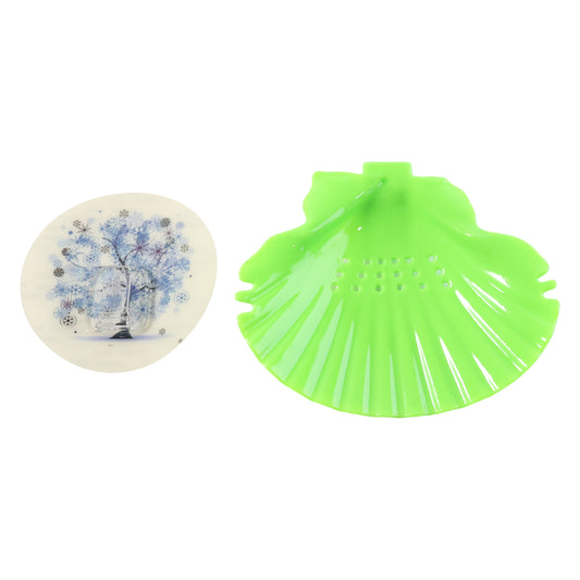 Wukusy premium self-adhesive wall-mounted soap holder tray for bathroom storage, shown attached to a wall.