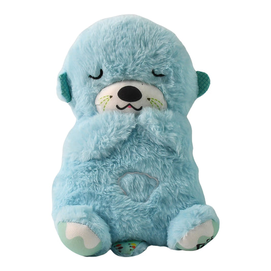 Soft plush musical teddy bear toy with LED light, Wukusy brand, featuring a cuddly teddy bear design and gentle glow.