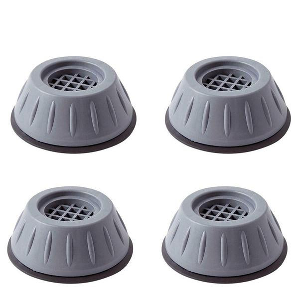 Wukusy washer dryer anti-vibration pads with suction cup feet stabilizing a kitchen appliance on a countertop.