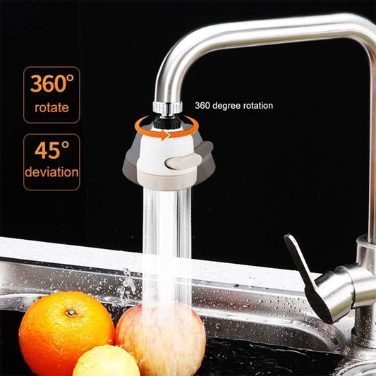 Wukusy rotatable splash-proof water-saving faucet nozzle with three spray modes and filter for enhanced water control