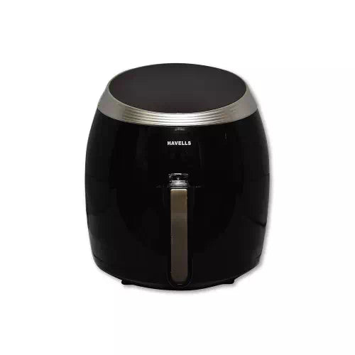 Seasons Havells Prolife Grande Air Fryer with 6.5L capacity, black and silver kitchen appliance for healthy frying.