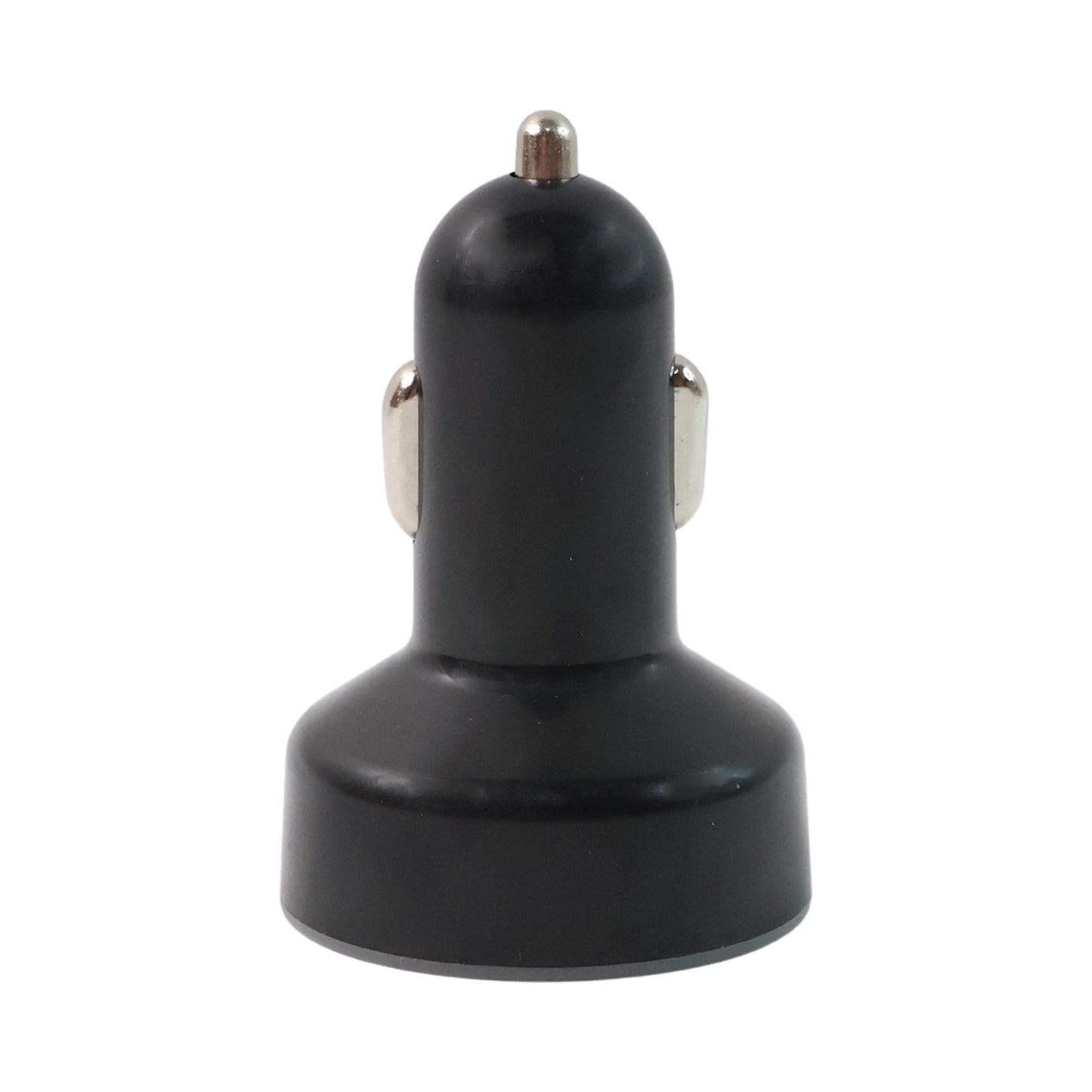 Wukusy multi-port fast car charger with 4 USB smart adapters for 12V and 24V vehicles, shown connected to a vehicle's power outlet.