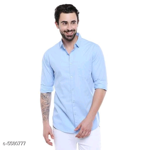 Sky blue men's partywear shirt by Seasons, stylish men's shirt with a modern fit, perfect for festive occasions.