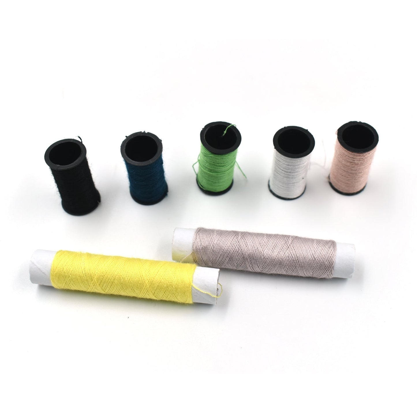 Wukusy 62-piece sewing set with needles, threads, and tools for clothes and fabric sewing, suitable for home use.