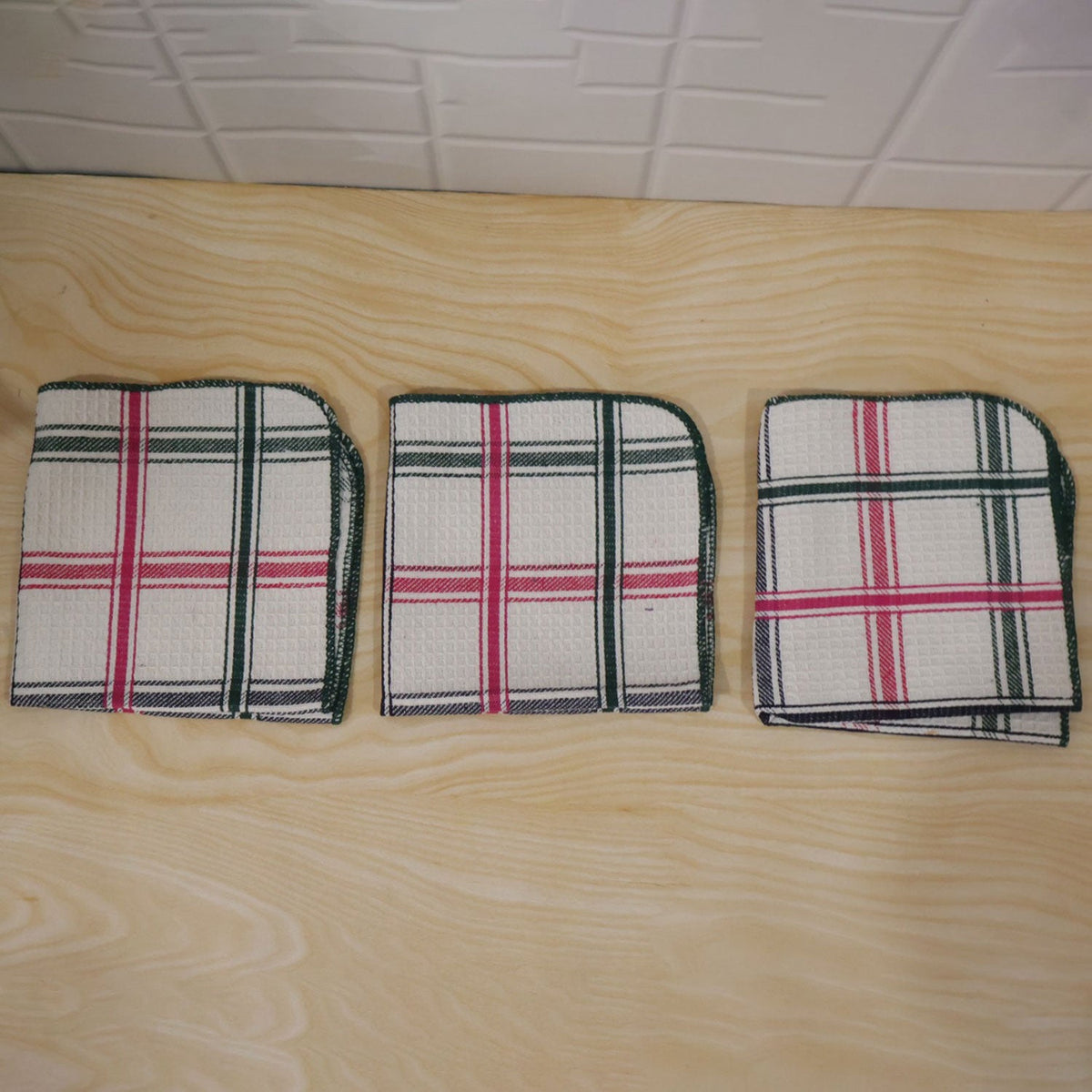 Multipurpose Dish Cleaning Cloth Set For Daily Kitchen Wiping (3 Pc 36x36 Cm)