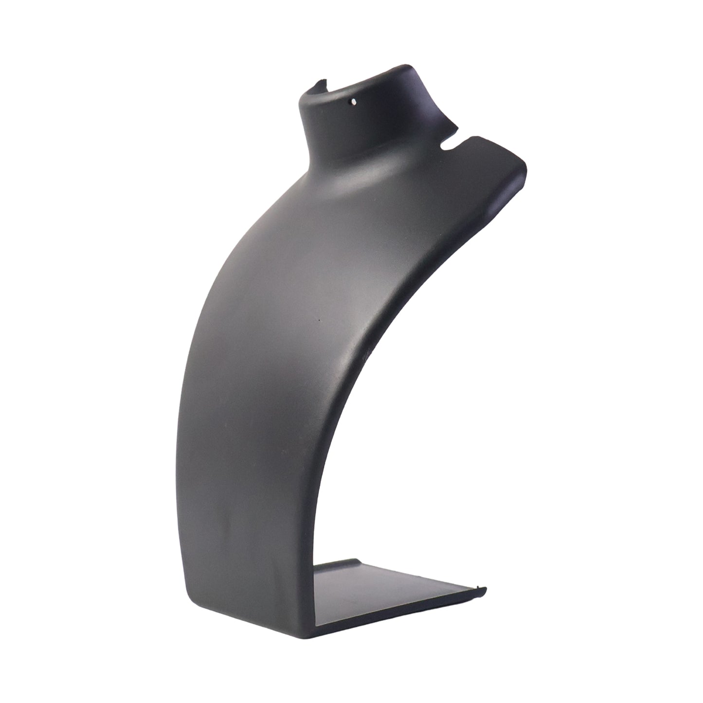 Black necklace display stand mannequin bust by Wukusy, 15x11 cm, showing a sleek, professional way to showcase jewelry.