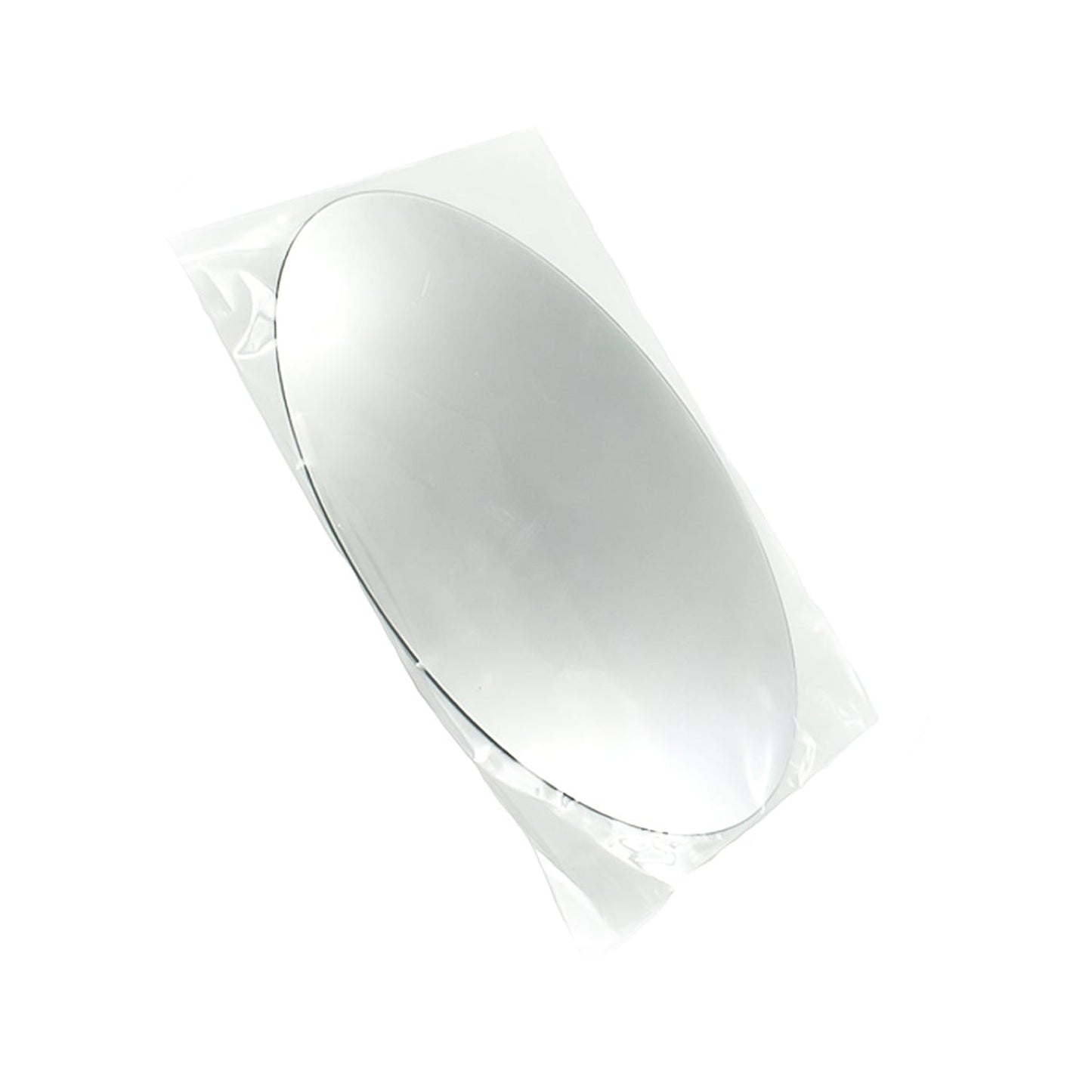 Wukusy 1795 oval 3D mirror sticker set, two pieces, used for household and official decor, with reflective oval-shaped design.