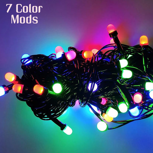 Wukusy Diwali wedding LED string light, 3 meters long, decorative home decor with colorful glowing lights for celebrations.