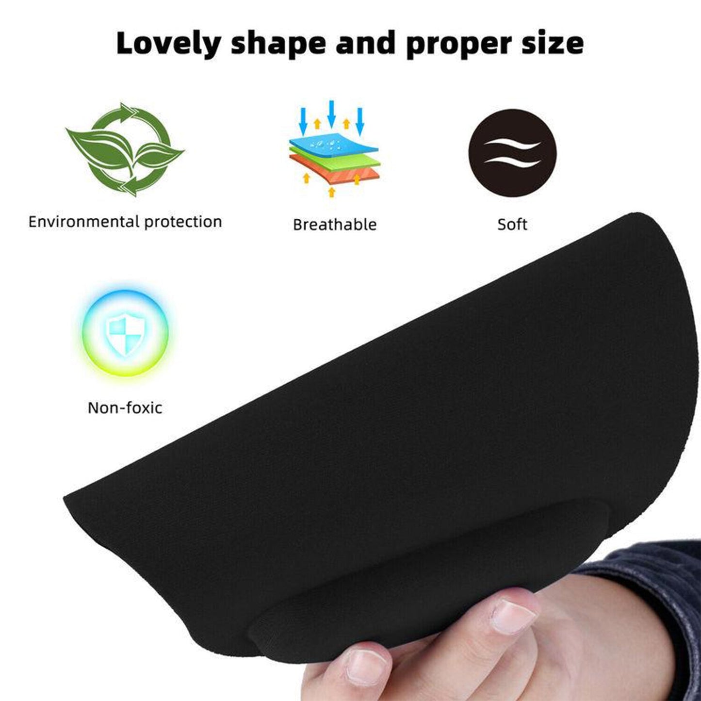 Wukusy Wrist S Mouse Pad accessory with cushioned wrist support for comfortable computer mouse use.