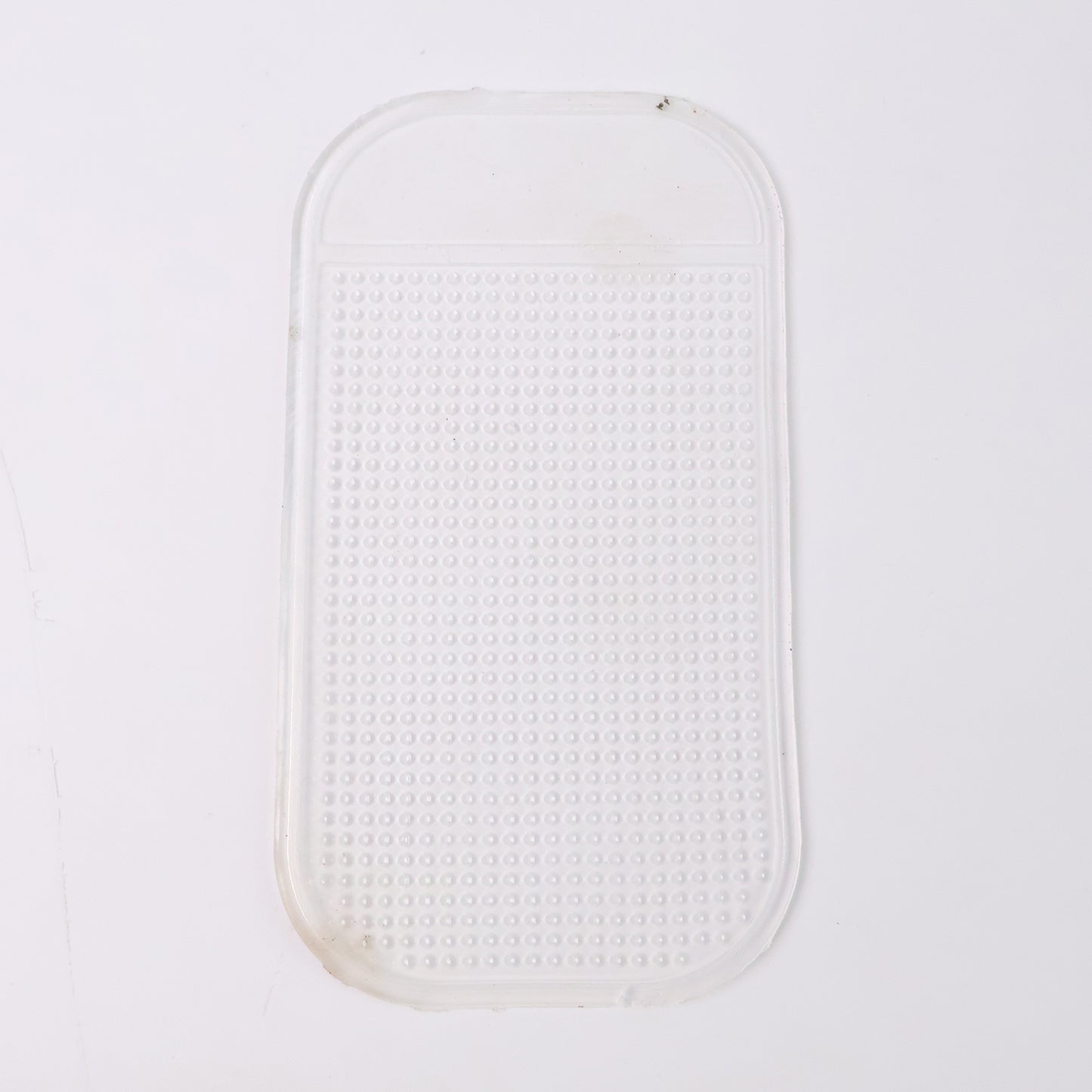 Large transparent anti-slip dashboard mat for car by Wukusy, designed to securely hold items on automotive dashboards.