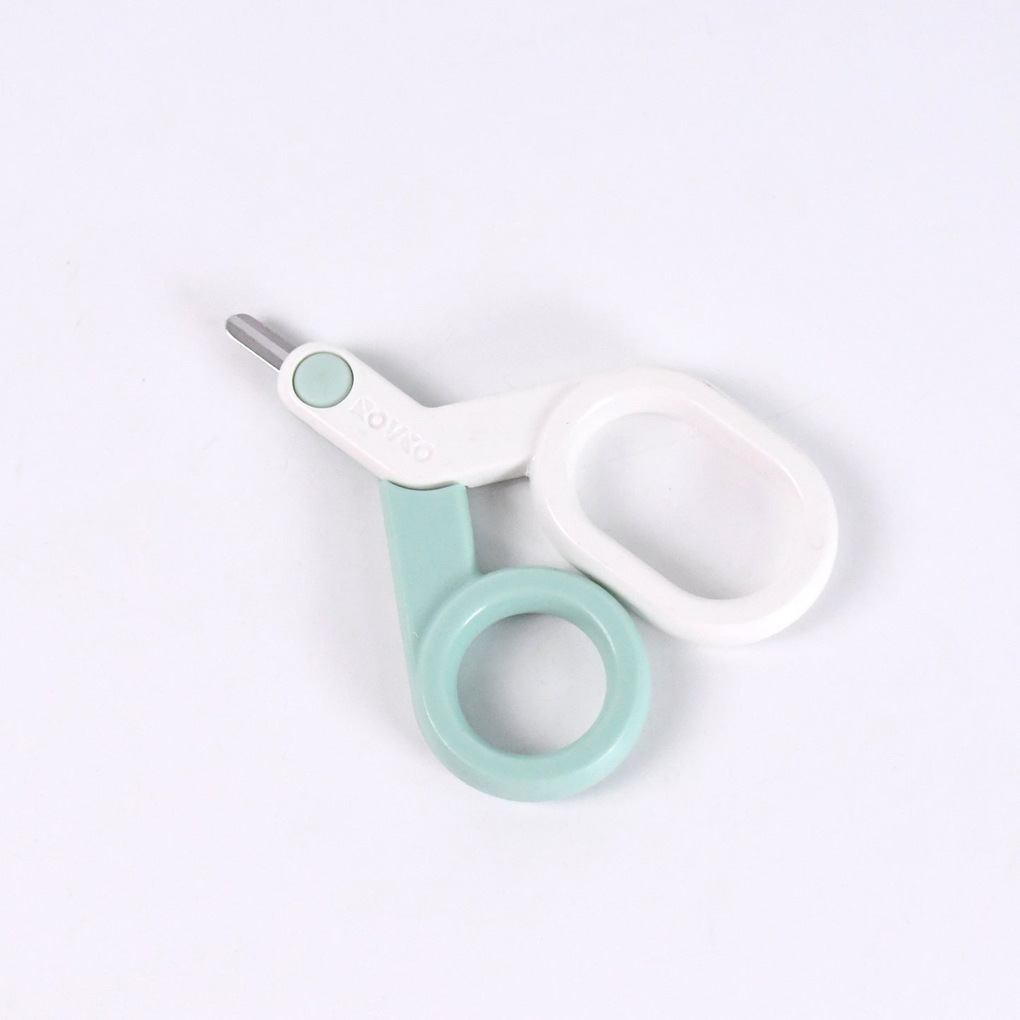 Wukusy baby safety nail cutter scissors for gentle, safe nail clipping, designed for delicate baby nails in a compact size.
