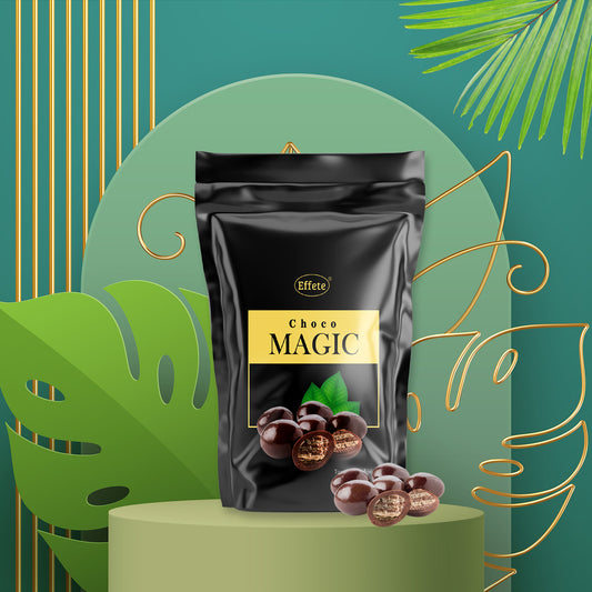Wukusy Choco Magic chocolate bar, 40g, featuring rich milk chocolate with a smooth, glossy surface.