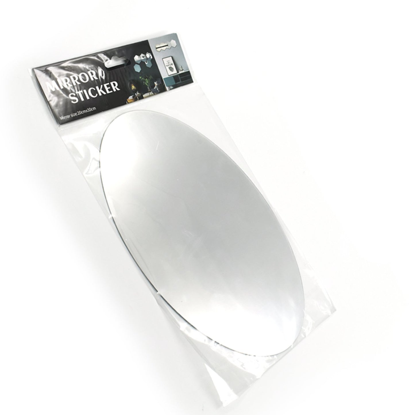 Wukusy 1727 adhesive bathroom mirror wall mounted with sleek, reflective surface and easy-to-apply adhesive backing.
