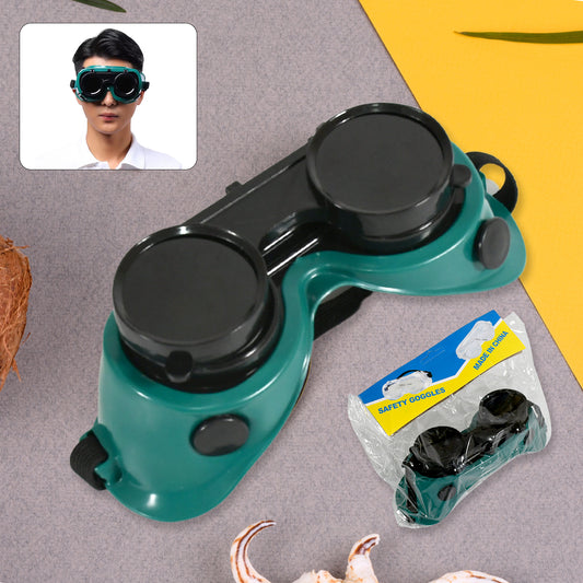 Wukusy safety welding goggles with anti-radiation protection, designed for welding work and labor safety, shown in the image.
