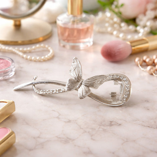 Wukusy luxury butterfly design hair clip in mixed colors, stylish accessory for women with elegant butterfly detailing.