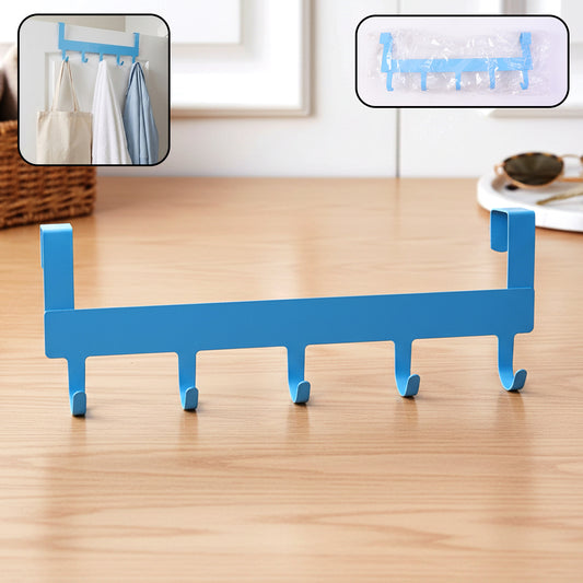 Wukusy Multi Metal 5 Hook Hanging Rack with sturdy hooks for organizing entryways or closets.