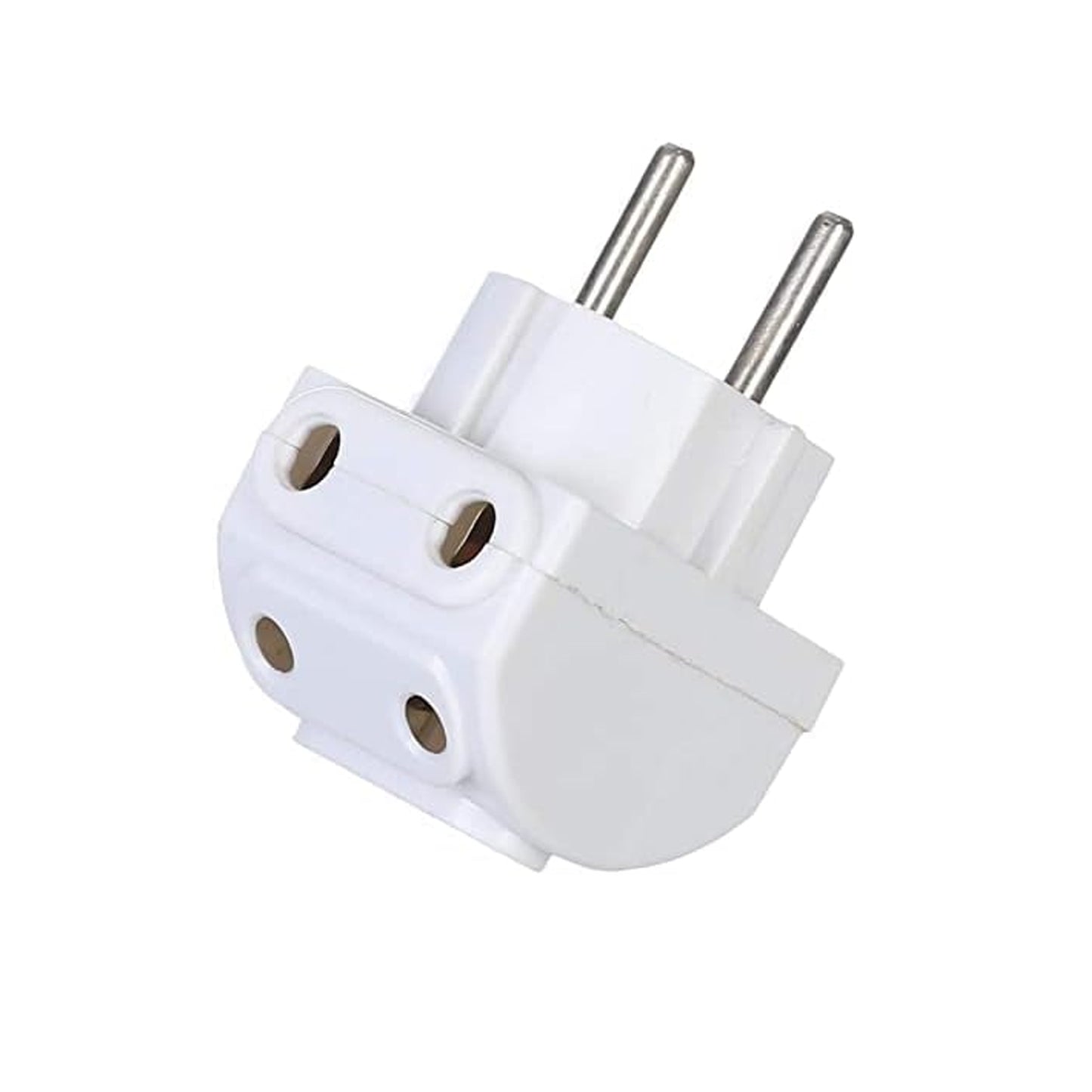 Wukusy 5-way 2-pin multi-plug socket converter for electronics, with five outlets for multiple device connections.