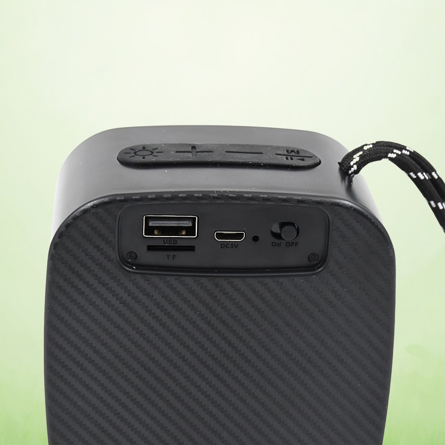 Wukusy portable mini wireless Bluetooth speaker in multicolor, compact electronic device for music playback.