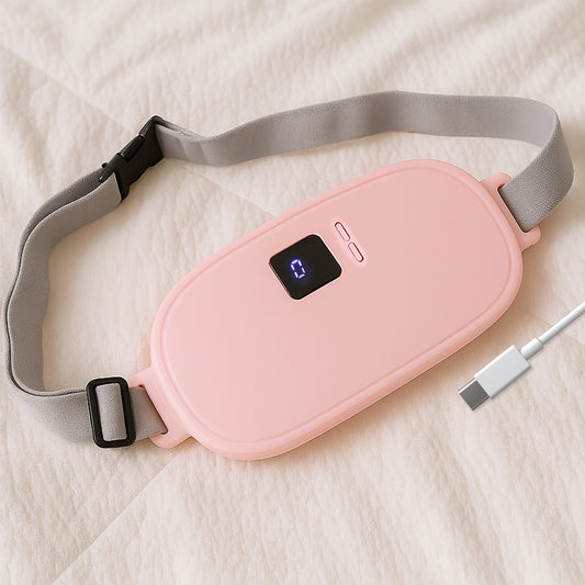 Wukusy Rechargeable Smart Warm Palace Belt with LED light, electronic device designed for warmth and comfort.