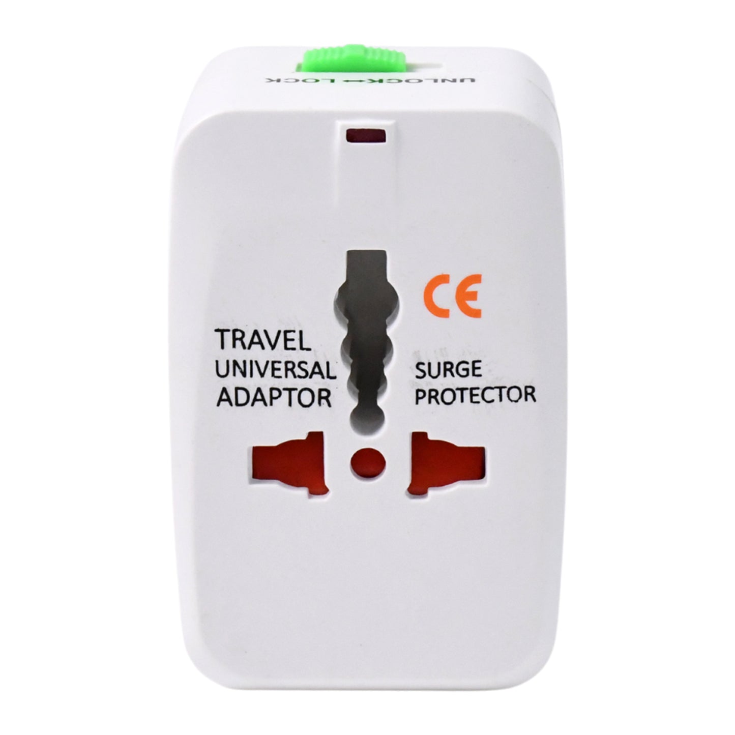 Wukusy universal travel adapter with dual USB charger ports, international multipurpose electronics for global power compatibility