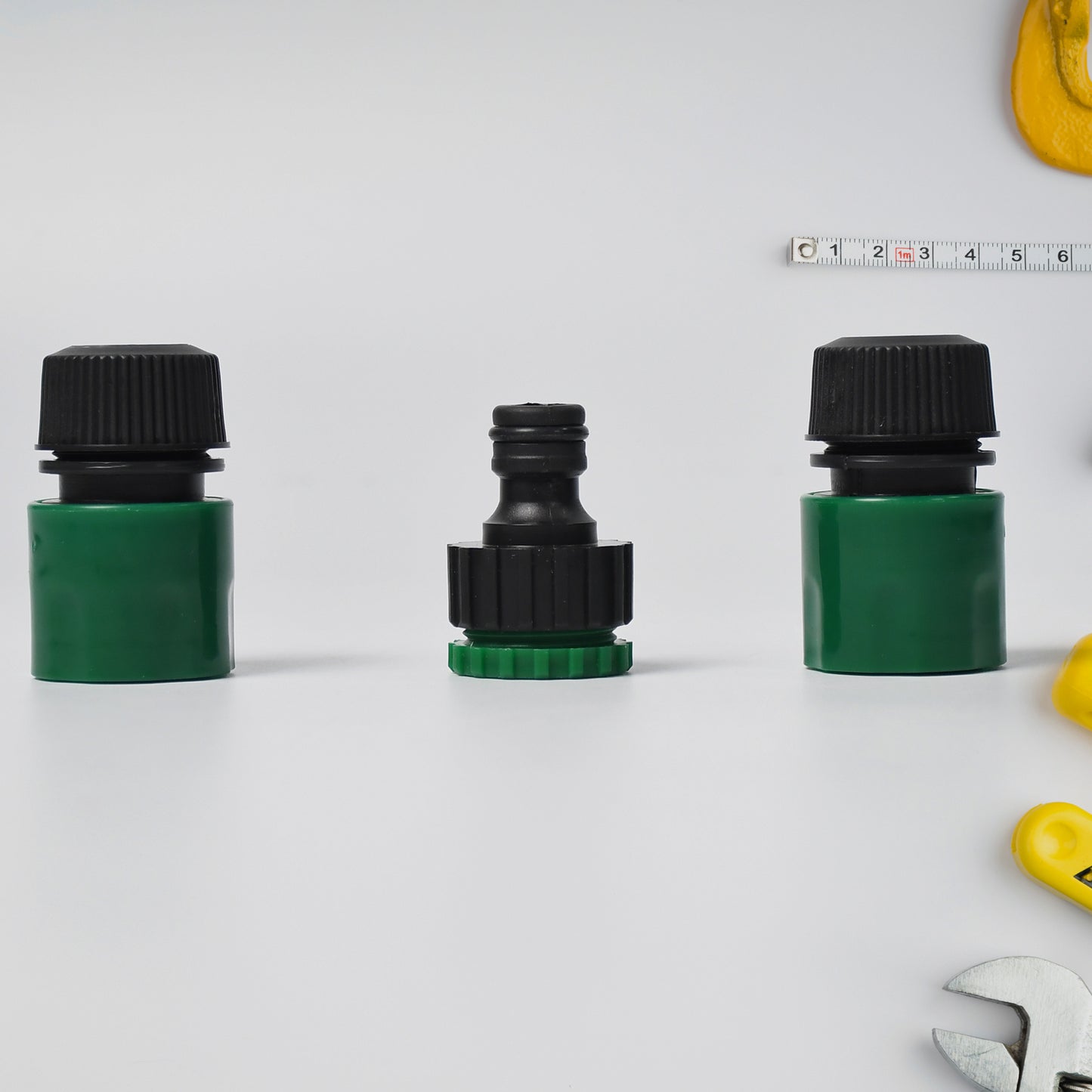 Wukusy garden water hose pipe tap nozzle connector set with fittings, adapters, and hose lock for garden watering.