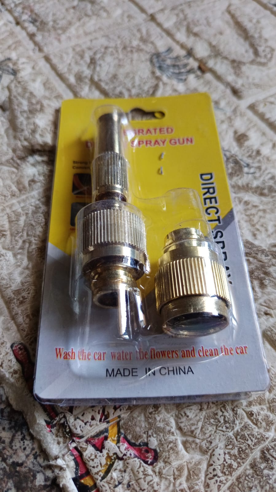 Wukusy garden water spray nozzle with adjustable brass nozzle for high-pressure water, ideal for watering and car wash tasks.