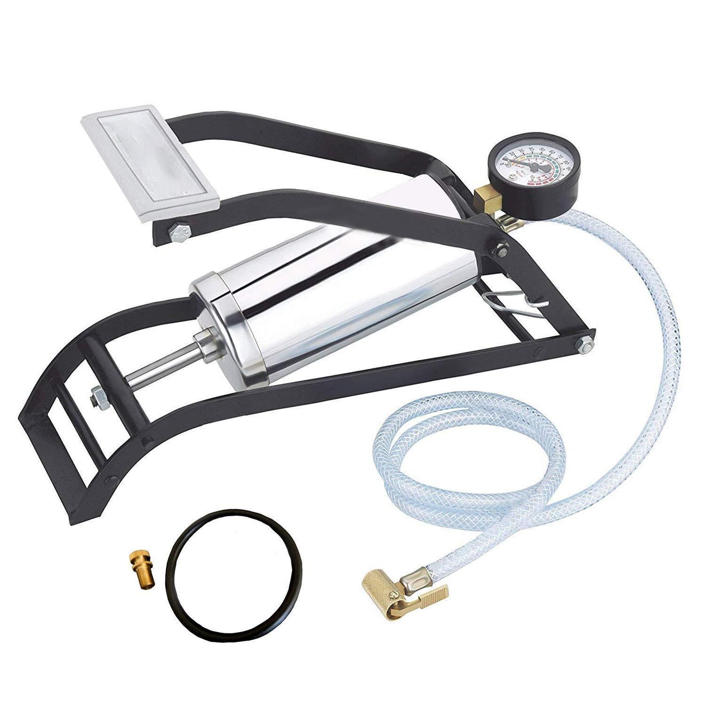 Wukusy 522 Heavy Steel Body Foot Pump for hardware inflation, featuring a durable steel body and foot-operated design.