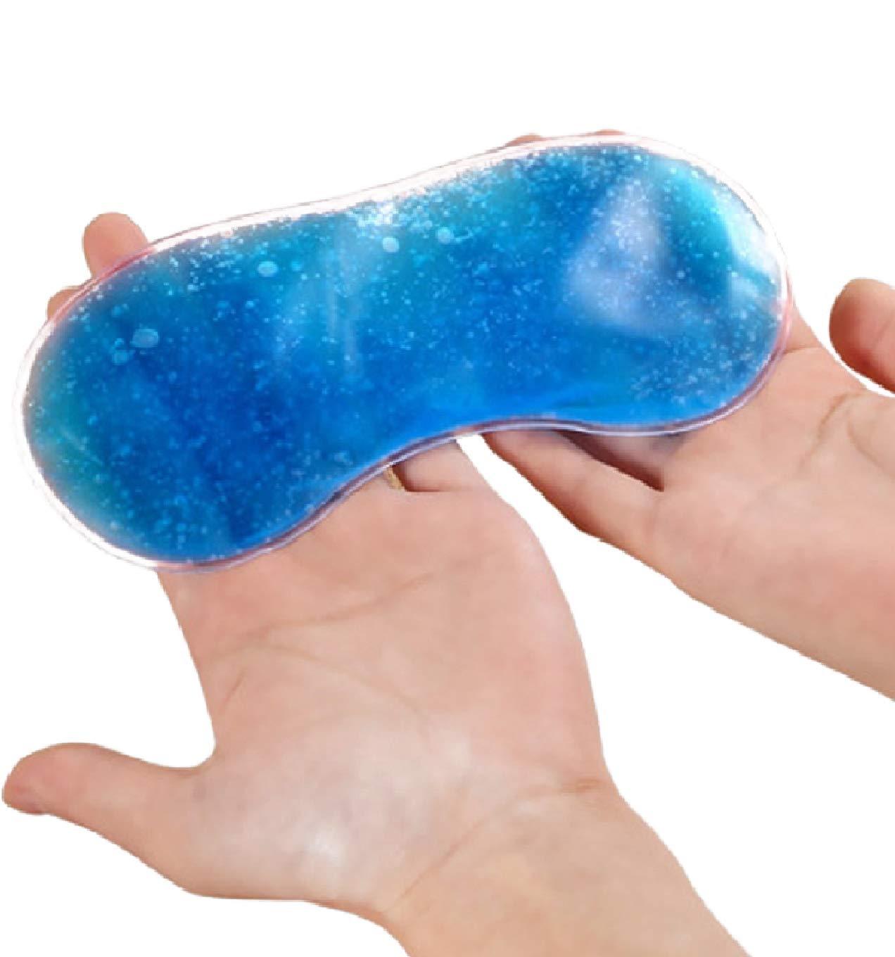 Wukusy 1318 eye mask with ice pack for sleeping and relaxation, featuring a soft fabric cover and adjustable strap.