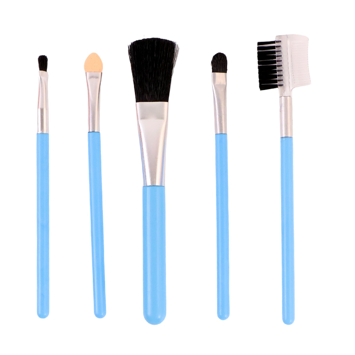 Set of 5 Wukusy 1440 Makeup Brushes Kit with various brush types for face and eye makeup application.