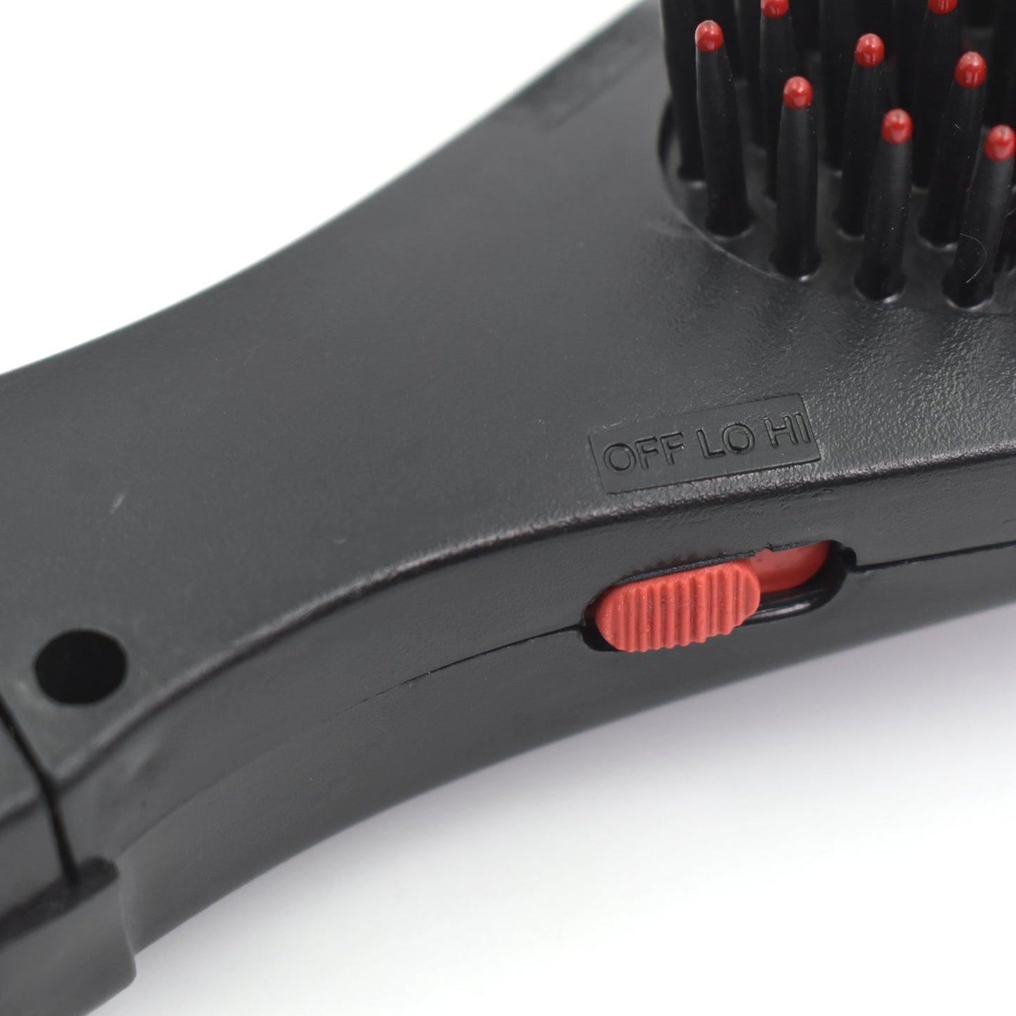 Wukusy electric vibrating massager comb for hair, handheld hairbrush with vibrating function, designed for scalp relaxation and hair care.