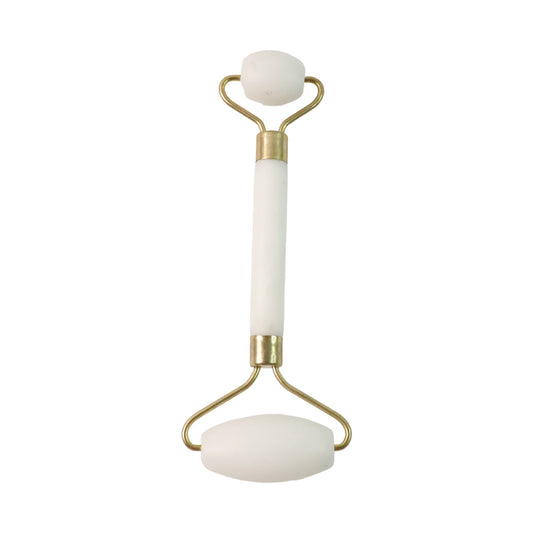 Wukusy dual-ended face massage roller for skin relaxation and facial massage, featuring smooth rolling surfaces on each end.