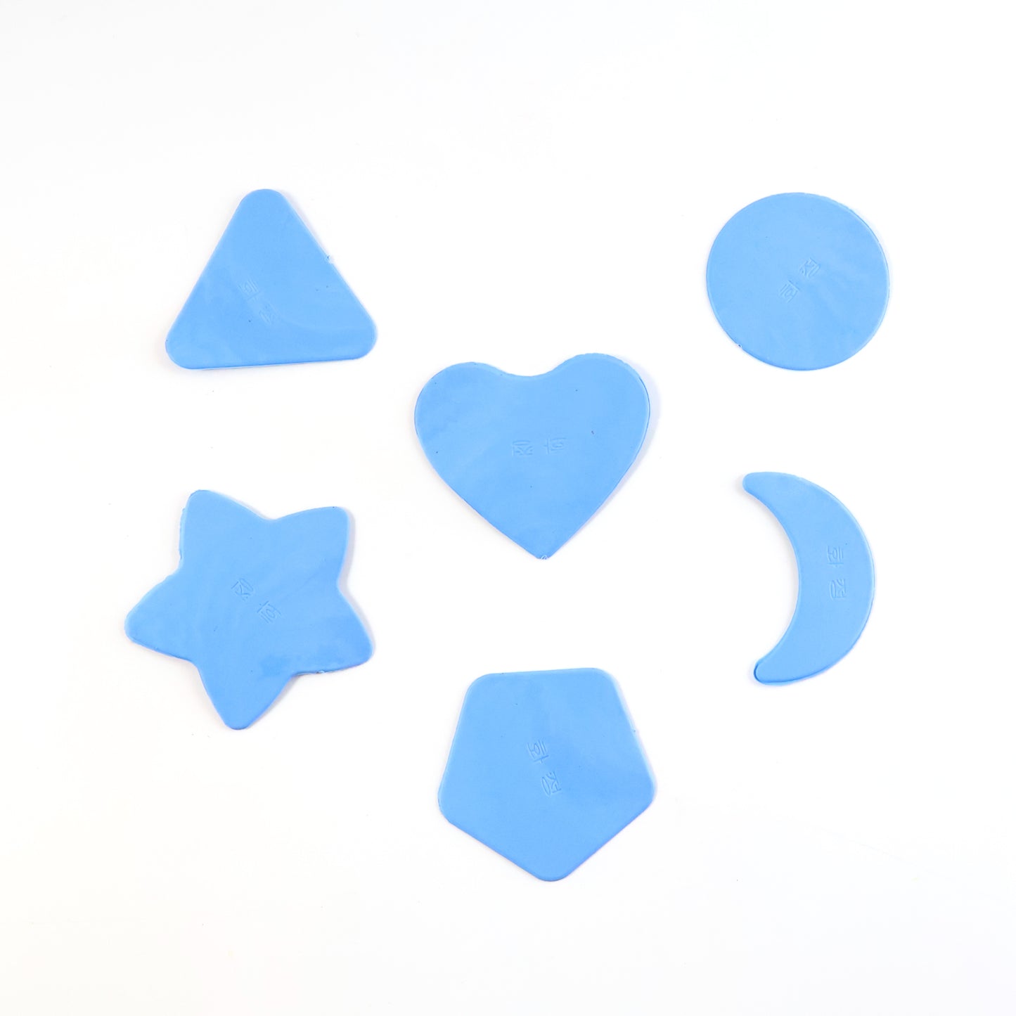 Wukusy Haircut Design Stencil Set 6-in-1 for safe hair trimming, includes various molds for creating stylish hair designs.